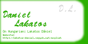 daniel lakatos business card